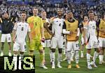 14.06.2024, Fussball UEFA EURO 2024, Vorrunde, 1.Spieltag, Erffnungsspiel Deutschland - Schottland, in der Fuball Arena Mnchen. v.l. Josua Kimmich (Deutschland), Torwart Manuel Neuer (Deutschland), Jonathan Tah (Deutschland), Benjamin Henrichs (Deutschland),  Thomas Mller (Deutschland) jubelt.