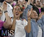 14.06.2024, Fussball UEFA EURO 2024, Vorrunde, 1.Spieltag, Erffnungsspiel Deutschland - Schottland, in der Fuball Arena Mnchen. Lena Wurzenberger (Deutschland) die Freundin von Trainer Julian Nagelsmann (Deutschland) jubelt.