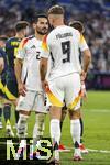 14.06.2024, Fussball UEFA EURO 2024, Vorrunde, 1.Spieltag, Erffnungsspiel Deutschland - Schottland, in der Fuball Arena Mnchen.  v.li: Ilkay Gndogan (Deutschland) und Niclas Fllkrug (Deutschland) 