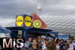 14.06.2024, Fussball UEFA EURO 2024, Vorrunde, 1.Spieltag, Erffnungsspiel Deutschland - Schottland, in der Fuball Arena Mnchen.  LIDL als Hauptsponsor der EM prsentiert auf der Esplanade seine Produkte 