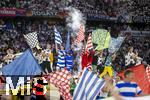 14.06.2024, Fussball UEFA EURO 2024, Vorrunde, 1.Spieltag, Erffnungsspiel Deutschland - Schottland, in der Fuball Arena Mnchen. Pyroshow bei der Erffnungsfeier