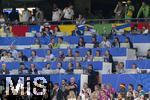 14.06.2024, Fussball UEFA EURO 2024, Vorrunde, 1.Spieltag, Erffnungsspiel Deutschland - Schottland, in der Fuball Arena Mnchen. Medienarbeitspltze auf der Tribne.