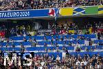 14.06.2024, Fussball UEFA EURO 2024, Vorrunde, 1.Spieltag, Erffnungsspiel Deutschland - Schottland, in der Fuball Arena Mnchen. Medienarbeitspltze auf der Tribne.