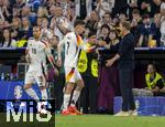 14.06.2024, Fussball UEFA EURO 2024, Vorrunde, 1.Spieltag, Erffnungsspiel Deutschland - Schottland, in der Fuball Arena Mnchen. v.li: Rocco Reitz (Deutschland), Kai Havertz (Deutschland), Trainer Julian Nagelsmann (Deutschland) 