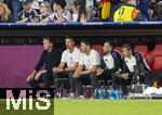 14.06.2024, Fussball UEFA EURO 2024, Vorrunde, 1.Spieltag, Erffnungsspiel Deutschland - Schottland, in der Fuball Arena Mnchen. v.li: Trainer Julian Nagelsmann (Deutschland), Co-Trainer Sandro Wagner (Deutschland), Co-Trainer Benjamin Glck (Deutschland), Torwarttrainer Mats Butgereit (Deutschland)  