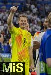 14.06.2024, Fussball UEFA EURO 2024, Vorrunde, 1.Spieltag, Erffnungsspiel Deutschland - Schottland, in der Fuball Arena Mnchen. Torwart Manuel Neuer (Deutschland) nach dem Spiel 