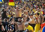 17.06.2024, Fussball UEFA EURO 2024, Vorrunde, Match 10, Rumnien - Ukraine, in der Fuball Arena Mnchen. Rumnische Fans begeistert ber den Sieg ihrer Mannschaft 
 
