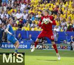 17.06.2024, Fussball UEFA EURO 2024, Vorrunde, Match 10, Rumnien - Ukraine, in der Fuball Arena Mnchen. re: Torwart Andriy Lunin (Ukraine) 

