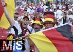 19.06.2024, Fussball UEFA EURO 2024, Vorrunde, 2.Spieltag, Deutschland - Ungarn, in der Stuttgart Arena. Die deutschen Fans feiern

