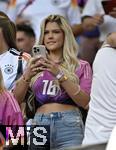 19.06.2024, Fussball UEFA EURO 2024, Vorrunde, 2.Spieltag, Deutschland - Ungarn, in der Stuttgart Arena. Influencerin Lea Prinz (Deutschland) Freundin von Maximilian Mittelstdt  

