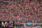 19.06.2024, Fussball UEFA EURO 2024, Vorrunde, 2.Spieltag, Deutschland - Ungarn, in der Stuttgart Arena. Die ungarischen Fans feiern

