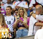 19.06.2024, Fussball UEFA EURO 2024, Vorrunde, 2.Spieltag, Deutschland - Ungarn, in der Stuttgart Arena. Influencerin Lea Prinz (Deutschland) Freundin von Maximilian Mittelstdt  auf der Tribne.

