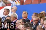 19.06.2024, Fussball UEFA EURO 2024, Vorrunde, 2.Spieltag, Deutschland - Ungarn, in der Stuttgart Arena. Ehrentribne, Viktor Orban (mitte, Ministerprsident Ungarn)

