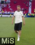 19.06.2024, Fussball UEFA EURO 2024, Vorrunde, 2.Spieltag, Deutschland - Ungarn, in der Stuttgart Arena. Trainer Julian Nagelsmann (Deutschland) im weissen Adidas-Shirt nach dem Spiel 

