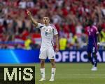 19.06.2024, Fussball UEFA EURO 2024, Vorrunde, 2.Spieltag, Deutschland - Ungarn, in der Stuttgart Arena. Adam Nagy (Ungarn) gestikuliert

