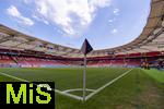 19.06.2024, Fussball UEFA EURO 2024, Vorrunde, 2.Spieltag, Deutschland - Ungarn, in der Stuttgart Arena. Stadion ist noch leer. 
