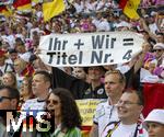 19.06.2024, Fussball UEFA EURO 2024, Vorrunde, 2.Spieltag, Deutschland - Ungarn, in der Stuttgart Arena. Ihr und Wir ist Titel nummer 4 

