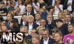 19.06.2024, Fussball UEFA EURO 2024, Vorrunde, 2.Spieltag, Deutschland - Ungarn, in der Stuttgart Arena. Ehrentribne mit  Andreas Rettig, Rudi Vller, DFB Prsident Bernd Neuendorf (Deutschland), 

