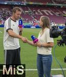 19.06.2024, Fussball UEFA EURO 2024, Vorrunde, 2.Spieltag, Deutschland - Ungarn, in der Stuttgart Arena. Nach dem Spiel, v.li: Trainer Julian Nagelsmann (Deutschland), Tabea Kemme (Magenta TV) beim Interview am Spielfeldrand.  

