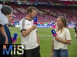 19.06.2024, Fussball UEFA EURO 2024, Vorrunde, 2.Spieltag, Deutschland - Ungarn, in der Stuttgart Arena. Nach dem Spiel, v.li: Trainer Julian Nagelsmann (Deutschland), Tabea Kemme (Magenta TV) beim Interview am Spielfeldrand.  

