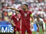 20.06.2024, Fussball UEFA EURO 2024, Vorrunde, Gruppe C, Slowenien - Serbien, in der Fuball Arena Mnchen. Dusan Tadic (Serbien) gestikulierst

