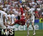 20.06.2024, Fussball UEFA EURO 2024, Vorrunde, Gruppe C, Slowenien - Serbien, in der Fuball Arena Mnchen. Luka Jovic (Serbien) Fallrckzieher

