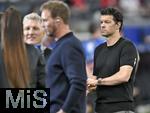 23.06.2024, Fussball UEFA EURO 2024, Vorrunde, 3.Spieltag, Deutschland - Schweiz, in der Frankfurt-Arena in Frankfurt am Main, Michael Ballack (Deutschland) nachdenklich.
