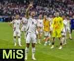 23.06.2024, Fussball UEFA EURO 2024, Vorrunde, 3.Spieltag, Schweiz - Deutschland, in der Frankfurt-Arena in Frankfurt am Main, Jubel nach dem Spiel bei der Deutschen Mannschaft hier Niclas Fllkrug (Deutschland) 
