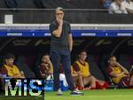 23.06.2024, Fussball UEFA EURO 2024, Vorrunde, 3.Spieltag, Schweiz - Deutschland, in der Frankfurt-Arena in Frankfurt am Main, Trainer Murat Yakin (Schweiz) nachdenklich an der Seitenlinie.
