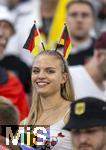 23.06.2024, Fussball UEFA EURO 2024, Vorrunde, 3.Spieltag, Schweiz - Deutschland, in der Frankfurt-Arena in Frankfurt am Main,  Hbsche weibliche deutsche Fans
