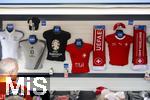 23.06.2024, Fussball UEFA EURO 2024, Vorrunde, 3.Spieltag, Schweiz - Deutschland, in der Frankfurt-Arena in Frankfurt am Main, Merchendising-Artikel im offiziellen Fanshop, Heim und Auswrtstrikots der deutschen Mannschaft fr 100 Euro.
