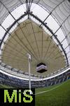 23.06.2024, Fussball UEFA EURO 2024, Vorrunde, 3.Spieltag, Schweiz - Deutschland, in der Frankfurt-Arena in Frankfurt am Main, Das Stadiondach bleibt whrend des gesamten Spieles ber geschlossen.
