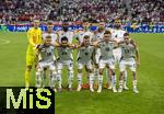 23.06.2024, Fussball UEFA EURO 2024, Vorrunde, 3.Spieltag, Schweiz - Deutschland, in der Frankfurt-Arena in Frankfurt am Main, Mannschaftsfoto, v.li hinten: Torwart Manuel Neuer (Deutschland), Toni Kroos (Deutschland), Antonio R�diger (Deutschland), Kai Havertz (Deutschland), Robert Andrich (Deutschland), Jonathan Tah (Deutschland), vorne v.li: Maximilian Mittelst�dt (Deutschland), Ilkay G�ndogan (Deutschland), Joshua Kimmich (Deutschland), Jamal Musiala (Deutschland), Florian Wirtz (Deutschland).