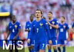 25.06.2024, Fussball UEFA EURO 2024, Vorrunde, 3.Spieltag, Frankreich - Polen, im BVB-Stadion in Dortmund, Frust nach dem Spiel bei Antoine Griezmann (Frankreich) 

