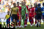 25.06.2024, Fussball UEFA EURO 2024, Vorrunde, 3.Spieltag, Frankreich - Polen, im BVB-Stadion in Dortmund, Einmarsch der Mannschaften, Robert Lewandowski (Polen), Lukasz Skorupski (Polen), 

