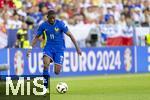 25.06.2024, Fussball UEFA EURO 2024, Vorrunde, 3.Spieltag, Frankreich - Polen, im BVB-Stadion in Dortmund, Ousmane Dembele (Frankreich) am Ball 

