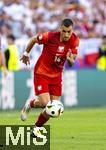 25.06.2024, Fussball UEFA EURO 2024, Vorrunde, 3.Spieltag, Frankreich - Polen, im BVB-Stadion in Dortmund, Jakub Kiwior (Polen) am Ball 

