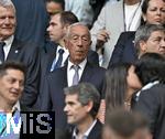 26.06.2024, Fussball UEFA EURO 2024, Vorrunde, 3.Spieltag, Georgien - Portugal, in der Arena AufSchalke Gelsenkirchen,    portugiesischer Staatsprsident Macelo Nuno Duarte Rebelo de Sousa (Portugal) unter den Ehrengsten

