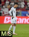 26.06.2024, Fussball UEFA EURO 2024, Vorrunde, 3.Spieltag, Georgien - Portugal, in der Arena AufSchalke Gelsenkirchen,   Cristiano Ronaldo (Portugal) nachdenklich

