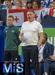 26.06.2024, Fussball UEFA EURO 2024, Vorrunde, 3.Spieltag, Georgien - Portugal, in der Arena AufSchalke Gelsenkirchen,  Trainer Willy Sagnol (Georgien) in Rage.
  
