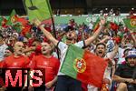 26.06.2024, Fussball UEFA EURO 2024, Vorrunde, 3.Spieltag, Georgien - Portugal, in der Arena AufSchalke Gelsenkirchen,  Fans Portugal

