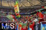 26.06.2024, Fussball UEFA EURO 2024, Vorrunde, 3.Spieltag, Georgien - Portugal, in der Arena AufSchalke Gelsenkirchen, Fans Portugal 

