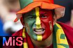 26.06.2024, Fussball UEFA EURO 2024, Vorrunde, 3.Spieltag, Georgien - Portugal, in der Arena AufSchalke Gelsenkirchen, Fans Portugal bemalt in den Landesfarben.

