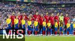 26.06.2024, Fussball UEFA EURO 2024, Vorrunde, 3.Spieltag, Georgien - Portugal, in der Arena AufSchalke Gelsenkirchen,  Aufstellung zur Hymne:  Torwart Giorgi Mamardashvili (Georgien), Giorgi Gvelesiani (Georgien), Otar Kakabadze (Georgien), Lasha Dvali (Georgien), Guram Kashia (Georgien), Giorgi Kochorashvili (Georgien), Khvicha Kvaratskhelia (Georgien), Giorgi Chakvetadze (Georgien), Luka Lochoshvili (Georgien), Otar Kiteishvili (Georgien), Georges Mikautadze (Georgien) 

