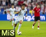 26.06.2024, Fussball UEFA EURO 2024, Vorrunde, 3.Spieltag, Georgien - Portugal, in der Arena AufSchalke Gelsenkirchen, Joao Felix (Portugal) am Ball 

