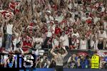 26.06.2024, Fussball UEFA EURO 2024, Vorrunde, 3.Spieltag, Georgien - Portugal, in der Arena AufSchalke Gelsenkirchen, Schlussjubel. Guram Kashia (Georgien) feiert mit den Fans 

