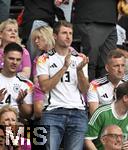 29.06.2024, Fussball UEFA EURO 2024, Achtelfinale, Deutschland - Dnemark, in der BVB-Arena Dortmund,   Simon Mller der Bruder von Thomas Mller (Deutschland) 

