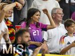 29.06.2024, Fussball UEFA EURO 2024, Achtelfinale, Deutschland - Dnemark, in der BVB-Arena Dortmund,  Sara Arfaoui (Deutschland) die Frau von Ilkay Gndogan (Deutschland) sucht ihren Mann

