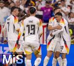 29.06.2024, Fussball UEFA EURO 2024, Achtelfinale, Deutschland - Dnemark, in der BVB-Arena Dortmund, Torjubel v.l. Kai Havertz (Deutschland) Antonio Rdiger (Deutschland), Leroy Sane (Deutschland), Nico Schlotterbeck (Deutschland) und Jamal Musiala (Deutschland) 

