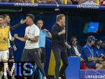 29.06.2024, Fussball UEFA EURO 2024, Achtelfinale, Deutschland - Dnemark, in der BVB-Arena Dortmund, v.l. Co-Trainer Sandro Wagner (Deutschland) und Trainer Julian Nagelsmann (Deutschland) jubeln.

